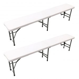 THW Pack 2 Bancos Plegables Solid 180cm.